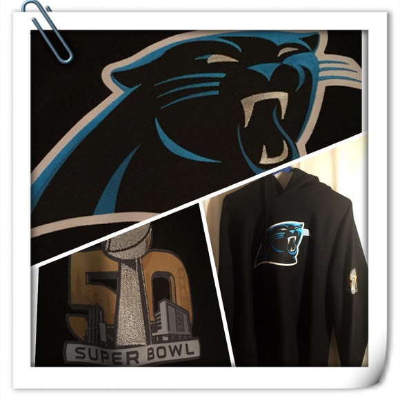 Majestic Other - Carolina Panthers Super 50th Black Hoodie 2xl